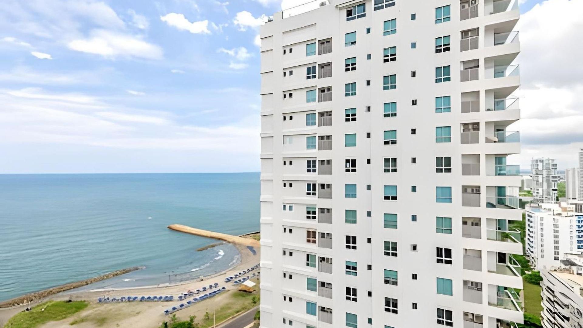 Vista Centro Histórico Piso 21 Piscina Infinita Apartamento Cartagena