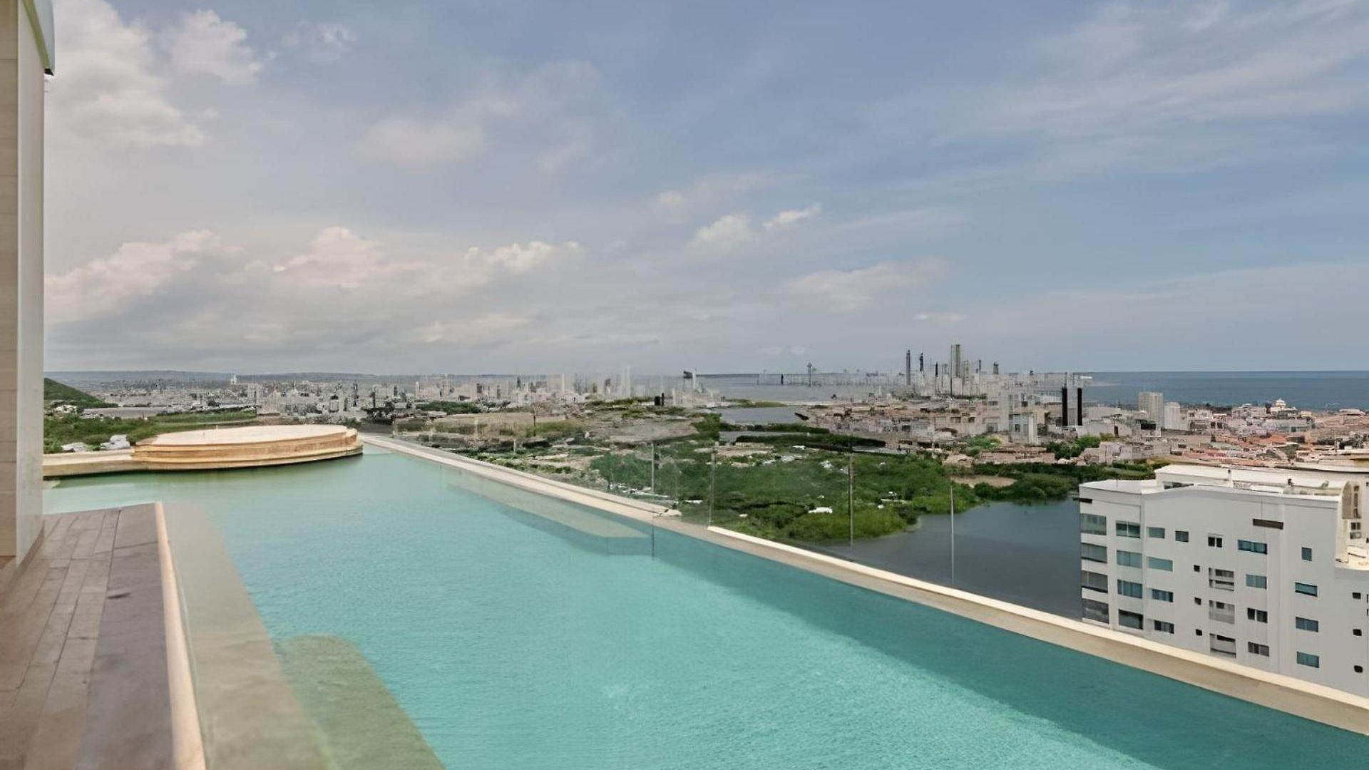 Vista Centro Histórico Piso 21 Piscina Infinita