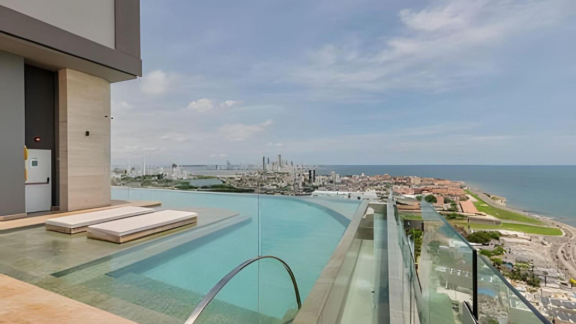 Vista Centro Histórico Piso 21 Piscina Infinita Apartamento