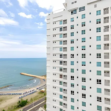 Vista Centro Histórico Piso 21 Piscina Infinita Apartamento Cartagena